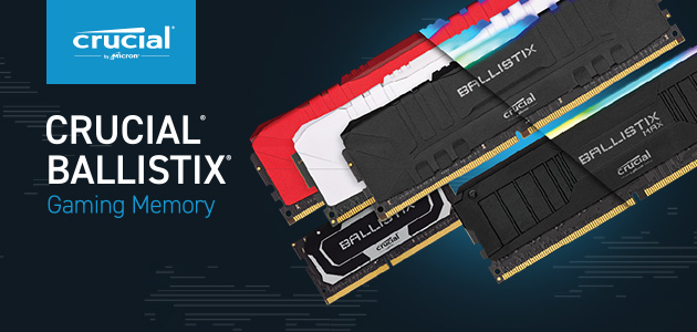 Novi Crucial Ballistix® i Crucial Ballistix® MAX memorijski moduli su dostupni od februara 2020. godine