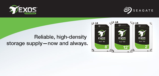 Seagate ostaje posvećen pružanju kompletnog portfolio-a Exos™ uređaja koji potkrepljuju niz raznovrsnih potreba