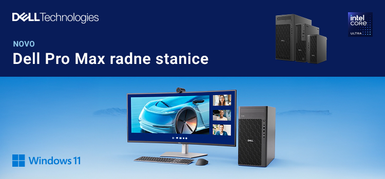 Dell Pro Max radne stanice sada dostupne u ASBIS ponudi: Snaga veštačke inteligencije, kompaktan dizajn i održivost