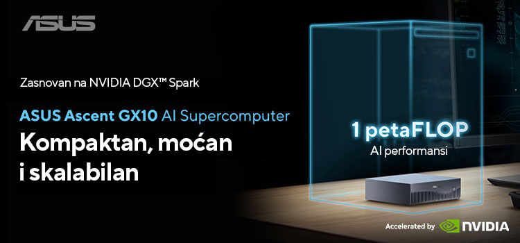 ASUS Ascent GX10 – snaga superkompjutera u formatu kućnog desktop računara