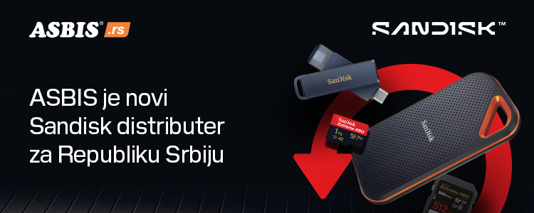 ASBIS je novi Sandisk distributer za Republiku Srbiju